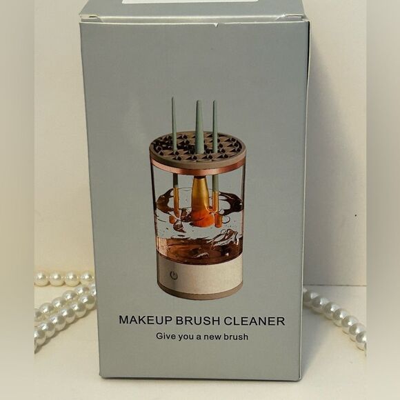 Electric Makeup Brush Cleaner 3 In 1 Automatic Spinner Makeup Brush Holder New - Picture 1 of 9